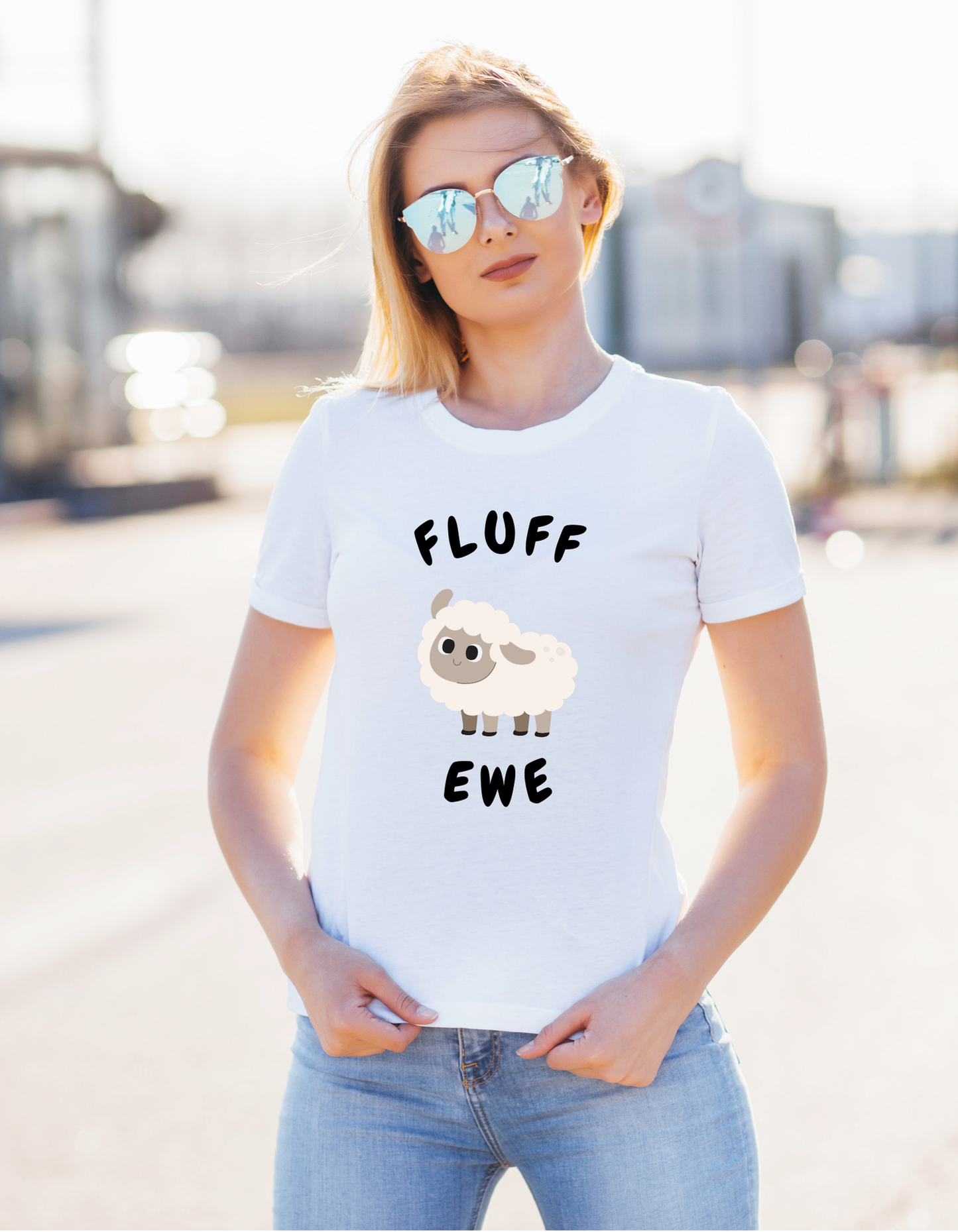 Fluff Ewe Cotton T-Shirt